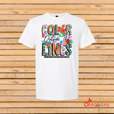 Color Outside The Lines Autism Awareness Shirt