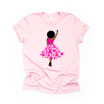 Support Breast Cancer Ribbon & Stars Shirt